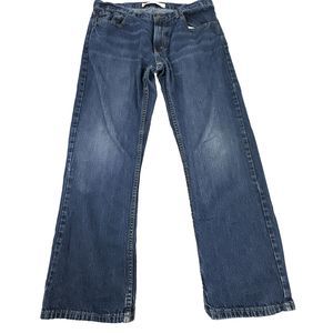 Levis 527 Bootcut Jeans Men 34X28 Blue Denim 100% Cotton Western Y2K